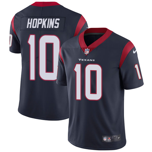 Men Houston Texans #10 Hopkins blue Nike Vapor Untouchable Limited NFL Jersey